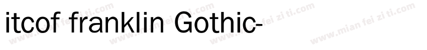 itcof franklin Gothic字体转换